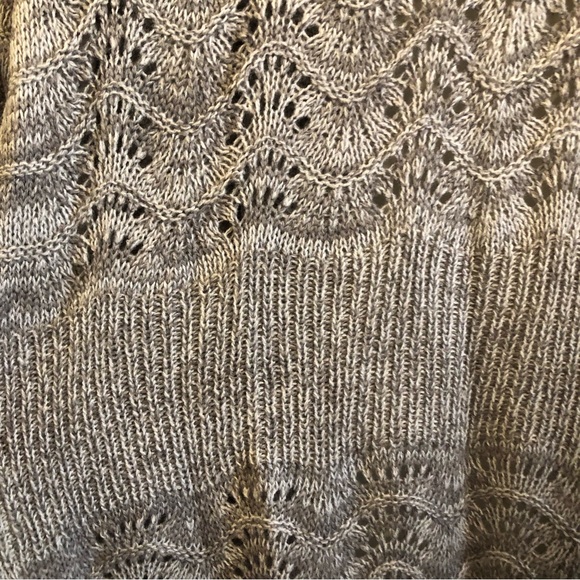 Introspect Light Grey/White Cardigan NWOT - Picture 9 of 11